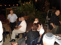 הרמת כוסית  במועדון 50 פלוס ערב ראש השנה תשע"ג