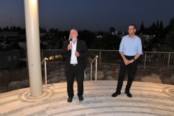 חנוכת מצפה הגורן 2021 - רב היישוב יהודה שטרן (צילם: דורון רדי)