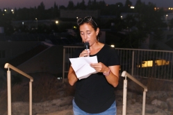 חנוכת מצפה הגורן 2021 - אלישבע לשם (לבית קויאט) בשם המשפחה (צילם: דורון רדי)