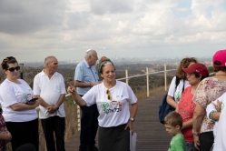יסכה זמירי  בתחנת תעלות הקשר (צילום: דני סיטרון)