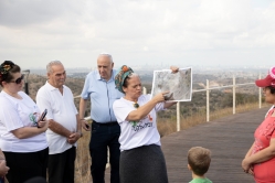 יסכה זמירי  בתחנת תעלות הקשר (צילום: דני סיטרון)