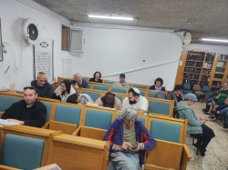 במקלט הציבורי בבית-הכנסת "אחוה ורעות" בשכונת ה-165 (01/03/2026)