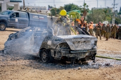 תרגיל חירום יישובי בשעות אחה"צ (15/03/2026) צילום:  אבישי בדולח-כעין הבדולח, דו"צ חטיבת אפרים.