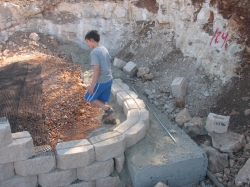 הכנות לבניית שכונת המדורגים ביישוב הארעי