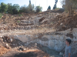 הכנות לבניית שכונת המדורגים ביישוב הארעי